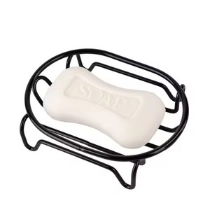 New <b>Cheap</b> Price Standard Design Oval Shape Decorative Soap Dish Prime Quality Stainless Steel Black Color Soap Dish And Stand - Product Image 2