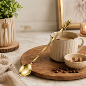 Cuillère à cocktail en cuivre, mélangeur à long manche, outil de barman pour mélanger les boissons, outil de bar pour café, mocktail, cuisine, restaurant - Product Image 2