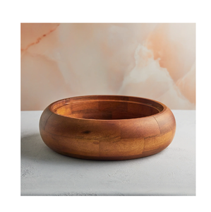 Boîte à chapati en bois avec couvercle en acier, pince à poignée, fait main, ronde, excellente qualité, vente en gros - Product Image 5