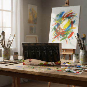 Peintures acryliques couleur noire - Product Image 2