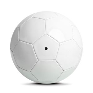 Ballon de football blanc de haute qualité taille 5 en PVC, ballon d'entraînement monocouche pour la pratique, la compétition et le divertissement - Product Image 5