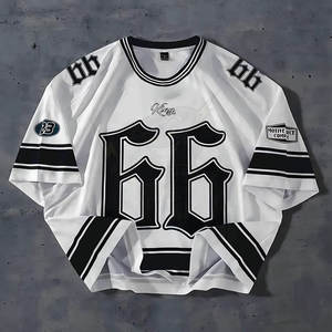 T-shirt unisexe décontracté à col rond imprimé alphabet en polyester pour l'été, les activités de plein air et le streetwear quotidien – Fabricant en gros - Product Image 2