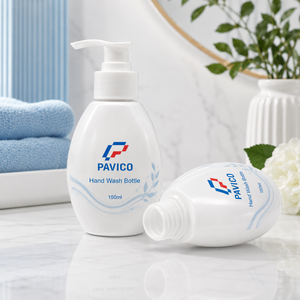 Botella Redonda de PET Blanca de 150 ml con Bomba para Jabón Líquido, Fabricante de Vietnam - Product Image 2