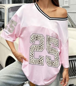 T-shirts graphiques grunge personnalisés unisexes respirants et amples pour femmes, collection été 2026, streetwear à manches courtes - Product Image 2