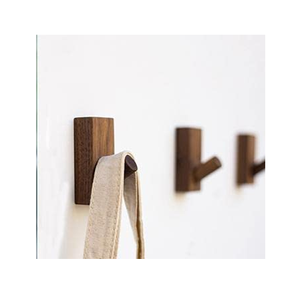 <b>Wall</b> Mounted Wood Coat Hook Creative Design Coat Hooks - Decorative Bedroom Wood <b>Wall</b> Storage Rack Hook - Product Image 1