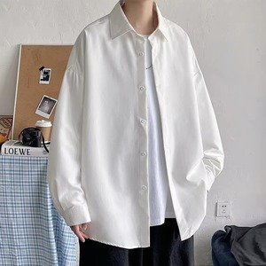 2026 Youth Korean Fashion <b>Black</b> Long Sleeve <b>Button</b>-<b>Up</b> Blouses Mens Harajuku <b>Black</b> Oversized Cotton <b>Shirt</b> Casual for Autumn 5XL - Product Image 3