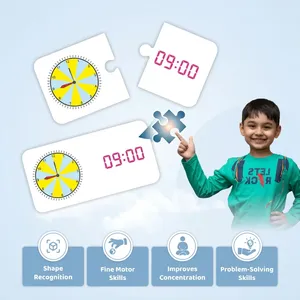 Juego de Mesa Concepto del Tiempo, Rompecabezas Educativo, Juego de Aprendizaje para Niños, Set de Regalo para Entrenamiento en el Aula - Product Image 2