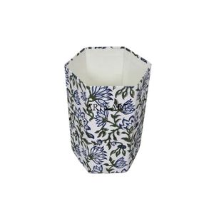 Cubo de Basura Decorativo de Madera con Diseño Geométrico, Hecho a Mano en India, de Rajasthan, Rectangular, con Tapa Enrollable y Parte Superior Abierta, Ecológico - Product Image 2