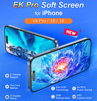 Écran OLED souple OEM, écran LCD rigide pour iPhone 13 Pro, 14 Pro, 15 Pro, 11, 12, 13, 14, 15 Pro Max, 16, 17 Pro Max