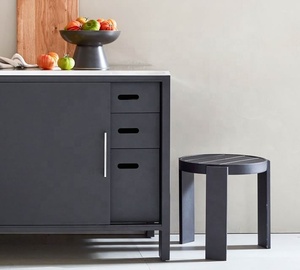 Aluminum Stackable Round <b>Stool</b> Made in India Handmade Commercial Buyers Usage Hotel <b>Bar</b> Room Restaurant Indoor Outdoor Living - Product Image 3