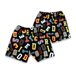 Shorts de sport unisexes en polyester avec logo personnalisé, style anime, pour le basketball et la gym, disponibles en différentes couleurs et tailles. - Product Image 4