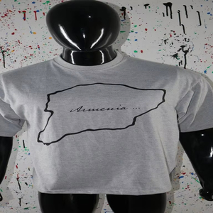 Camiseta Heather Grey hecha a medida 100% algodón, camiseta personalizada de 220 GSM para hombre - Product Image 2