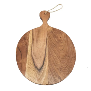 Planche à fromage ronde en bois au design carabine, cadeaux de mariage en bois véritable, blocs de découpe en bois, planche à découper combinée en bois pour la maison - Product Image 3