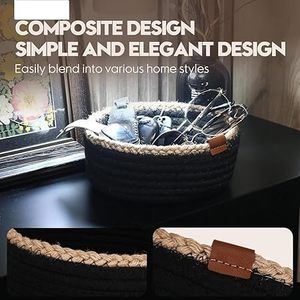 Customised Handmade Eco-Friendly Seagrass Woven Multifunction Storage Basket Lid for Dining Room Small Desktop Flower Gift - Product Image 4