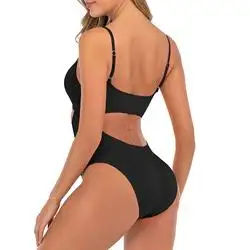 Traje de Baño de Malla para Mujer, Bikini de Talla Grande, Cintura Alta, de Una Pieza, Secado Rápido, Transpirable, Antibacteriano - Product Image 6