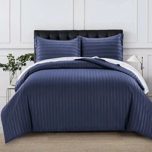 Wholesale French White Luxury 100% Cotton <b>Duvet</b> Cover <b>Set</b> Custom Made Logo Eco-Friendly Bedding <b>Set</b> for Hotel & Home Use - Product Image 4