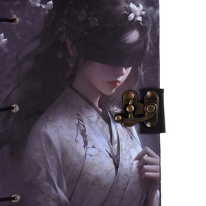 Journal artisanal d'inspiration vintage |   Carnet artistique A5 avec serrure, 100 pages, papier fait main, journal pour écrire, dessiner, cadeau - Product Image 2