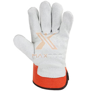 New Style Custom Design Leather Anti-Slip & Waterproof Low MOQ Wholesale Hand Protective Working <b>Gloves</b> for Sale - Product Image 4
