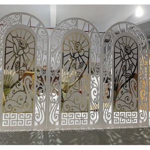 Fondo Decorativo de Lujo con Diseño de Rosas Cortadas con Láser para Fiestas, Marco Decorativo con Diseño de Rosas Doradas Cortadas con Láser, Panel Decorativo con Diseño de Rosas Reales Cortadas con Láser, EE. UU. - Product Image 1