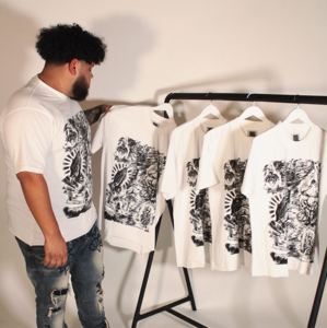 Premium Oversized Graphic T <b>Shirt</b> Men Vintage Streetwear <b>Y2K</b> Washed Cotton Tee Custom Print Hip Hop Casual Unisex Clothing - Product Image 4