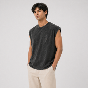 Débardeur Homme en Polyester et Coton 100% (180g) Personnalisable avec Logo – Sportif, Musculation, Fitness, Gym – Respirant, Écologique, Séchage Rapide – Vente en Gros - Product Image 3