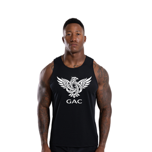 Mens 100% Polyester Casual Gym Tank Top Sleeveless Workout <b>Stringer</b> <b>Vest</b> Custom Logo Fitness Training Athletic Muscle Shirt - Product Image 1