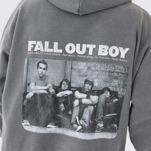 Sweat-shirt à capuche oversize pour homme, gris uni, 100% coton, tissu molletonné français, coupe décontractée, avec poche, pour l'automne - Product Image 5