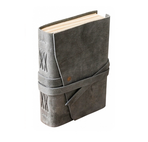 Wholesale Gray Leather Diary <b>Notebook</b> with Strip Closure Customizable Design/Logo Multi-Size Options 25 Pieces MOQ - Product Image 4