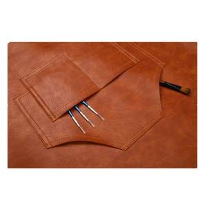 Tablier en cuir robuste pour chef de café, restaurant, jardinage, barbecue, uniforme de travail, barbier, en coton - Product Image 4