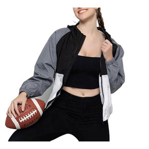 Veste de sport d'extérieur légère, coupe-vent, imperméable, pour femmes, de haute qualité, personnalisée, pour le cyclisme en hiver, imprimée et tissée - Product Image 4