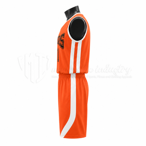 Fabricante de Uniformes de Baloncesto Personalizados en Color Naranja, Conjunto de Camisetas de Baloncesto Sublimadas, Proveedor de Ropa de Baloncesto para Equipos OEM ODM - Product Image 5