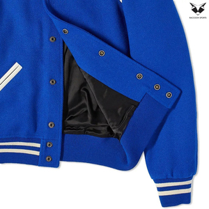 Black Color Good Selling Highest Quality Varsity <b>Jackets</b>, Make Own Best Soft Fabric Premium Product Blue White College <b>Jackets</b> - Product Image 6