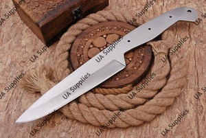Couteau de chasse et de camping professionnel sur mesure OEM/ODM, en acier au carbone forgé à la main, lame fixe de 8 pouces, pointe tombante, qualité industrielle - Product Image 5