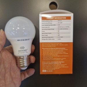 Ampoule LED DOB 3W SKD Économie d'énergie Vente en gros Boîtier en aluminium B22/E27 CRI83 20000 heures 6500K/3200K Fabriqué au Vietnam - Product Image 6