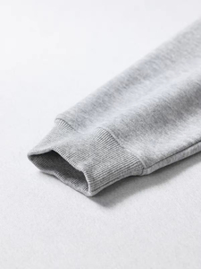 Sweat-shirt à capuche unisexe gris 320 GSM, coupe classique, en molleton de coton, pull décontracté avec poche avant, vêtement d'hiver, séchage rapide - Product Image 6