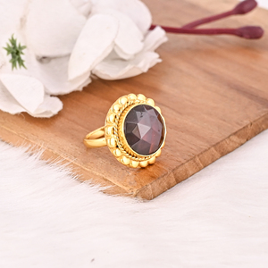 Classic <b>Garnet</b> Hydro Stylish <b>Ring</b> for Women Elegant Fashion Gemstone Jewelry - Product Image 4