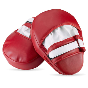 Mitaines de boxe en cuir PU rouge, design incurvé, pour entraînement de kickboxing, MMA, entraînement de frappe, toutes saisons. - Product Image 6