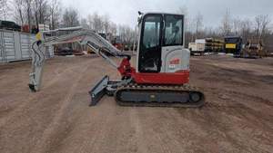 Excavadora Compacta Takeuchi TB235 de 1.2 Toneladas, Excavadora de Orugas con Cucharón de Excavación de 0.12m³ de Capacidad, Máquina de Construcción Hidráulica - Product Image 6