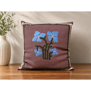 Premium 100% Cotton Hand Embroidered <b>Cushion</b> <b>Cover</b> | Modern Decorative Throw Pillow <b>Cover</b> for Luxury Home Decor - Product Image 1