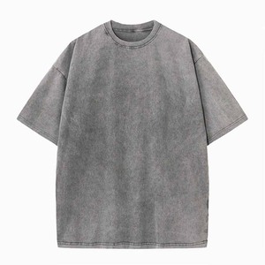 Camiseta Personalizada para Hombre, Lavada al Ácido, 100% Algodón, Talla Grande, con Estampado Gráfico, Logotipo, Estilo Vintage, Informal - Product Image 5