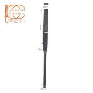 BD25 cuadrado largo 250mm fabricación de joyas y carpintería grado Industrial producto de bricolaje juego de Limas de aguja de acero fuerte - Product Image 1