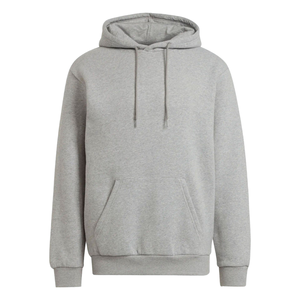 Sweat à capuche en polaire pour hommes, coupe régulière, 80% coton, 20% polyester, gris chiné moyen, hiver, manches longues - Product Image 1