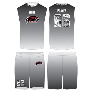 Ensemble uniforme de football américain 7v7 sublimé : débardeur sans manches et short, anti-transpiration, pour adulte unisexe - Product Image 1