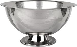 Wholesale Heavy Duty Stainless Steel Beverage Tub with Hammered Design for <b>Wine</b>, Champagne & Beer Party, Wedding & Catering Use - Product Image 4