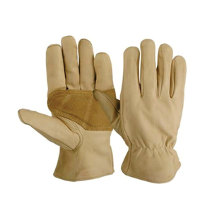 Leather Safety <b>Gloves</b> Full Texture Smooth Anti-Slip Gathered Cuff General Purpose Abrasion Resistance - Product Image 6