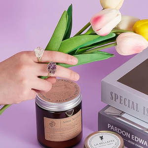 แหวนเงินแท้ชุบทองประดับพลอยดิบแบบวินเทจ 10 ชิ้น ได้รับการรับรองจาก IGI ทำด้วยมือ ปรับขนาดได้ - Product Image 4