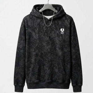 Sweat-shirts à capuche oversize pour hommes, effet délavé, haute qualité, style streetwear - Product Image 1