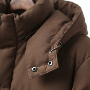 <b>Men's</b> Warm <b>Winter</b> Padded <b>Coat</b> Long Puffer Jacket Quilted Design Stand Collar Casual Outdoor Clothing - Product Image 4