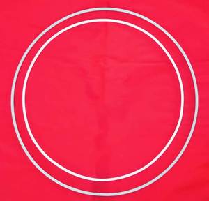Beautiful Custom Size white Powder Coated Circular <b>Iron</b> Rings for DIY Crafts Dreamcatchers & Lampshades in 3 mm <b>iron</b> wire - Product Image 2