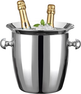 Cubo de Hielo de Acero Inoxidable Ecológico Premium con Tapa y Pinzas, Enfriador de Hielo de Doble Pared Aislado, Ideal para Hoteles, Bares, Restaurantes y Hogares - Product Image 1